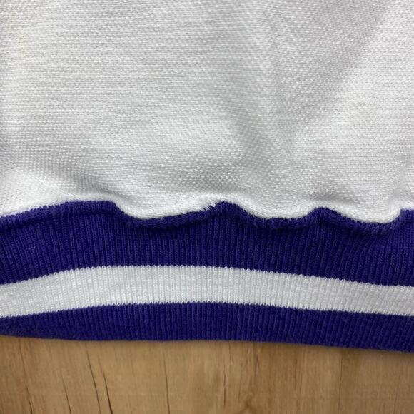 Vintage 90s LA Loving GOLF Sweatshirt XL White Purple USA Made Embroidered - Picture 8 of 12